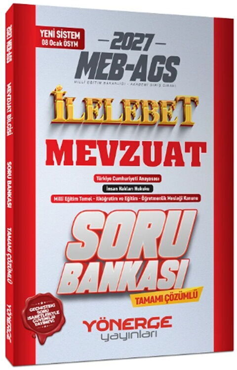 Yönerge 2027 MEB AGS Mevzuat İlelebet Soru Bankası