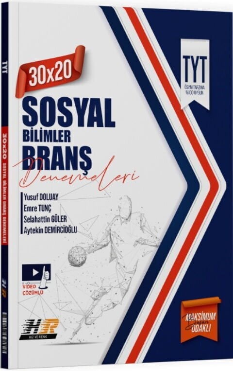 Hız ve Renk Yayınları TYT Sosyal Bilimler 30 x 20 Denemeleri