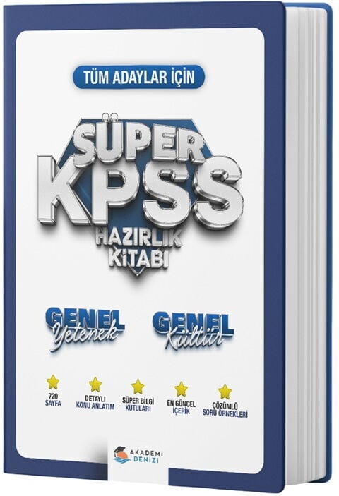 Akademi Denizi KPSS Genel Yetenek Genel Kültür Süper Hazırlık Kitabı