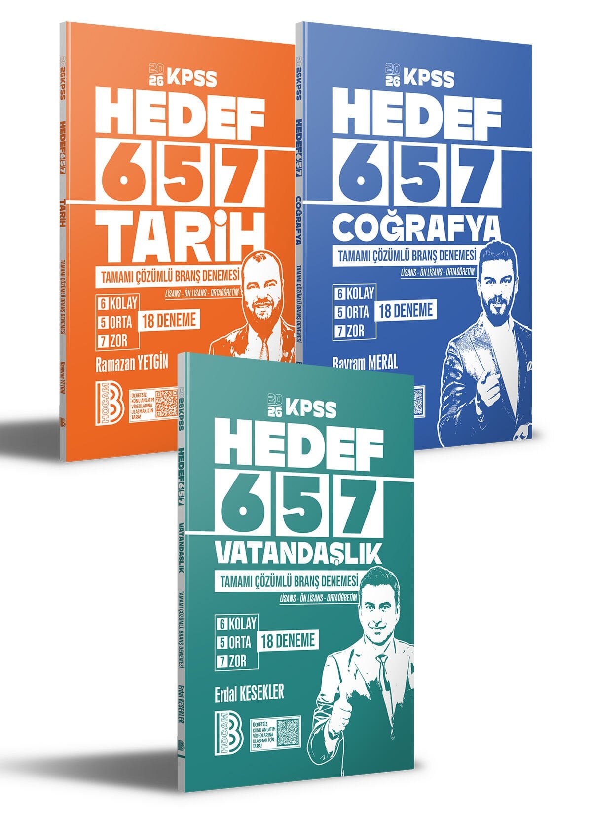 2026 KPSS HEDEF 657 Tarih, Coğrafya ve Vatandaşlık Tamamı Çözümlü Branş Deneme Benim Hocam Yayınları