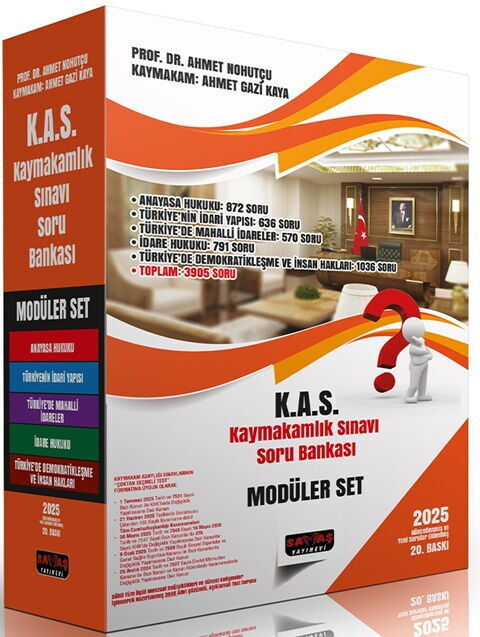 Savaş Yayınları KAS Kaymakamlık Sınavı Test Soru Bankası Modüler Set