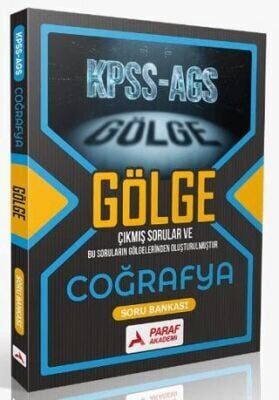 Paraf Akademi KPSS MEB-AGS Coğrafya Gölge Soru Bankası Paraf Akademi Yayınları
