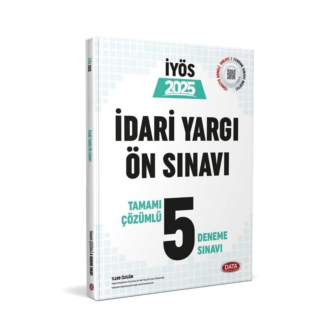 Data Yayınları 2025 İdari Yargı Ön Sınavı 5 Deneme Sınavı Tamamı Çözümlü