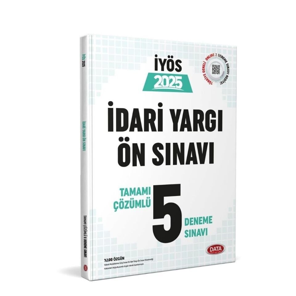 Data Yayınları 2025 İdari Yargı Ön Sınavı 5 Deneme Sınavı Tamamı Çözümlü