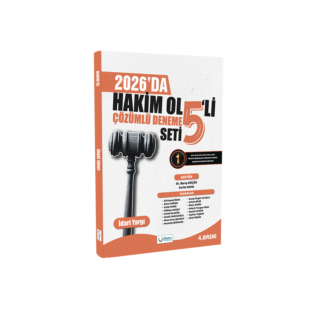 İlken Yayınları 2026 İdari Yargı Hakim Ol 5 Deneme Çözümlü 4. Baskı