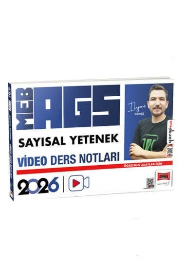 Yargı Yayınları 2026 MEB-AGS Öğretmen Adayları İçin Sayısal Yetenek Video Ders Notları (İlyas Güneş)