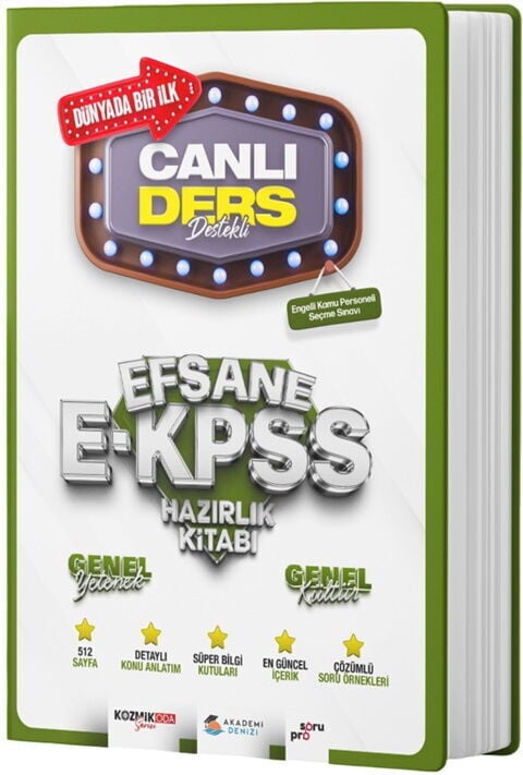 Akademi Denizi EKPSS Genel Kültür Genel Yetenek Canlı Ders Efsane Hazırlık Kitabı