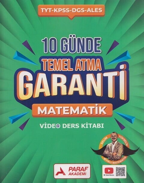 Paraf Yayınları TYT Matematik Z Takımı 10 Günde Temel Atma Garanti Video Ders Kitabı