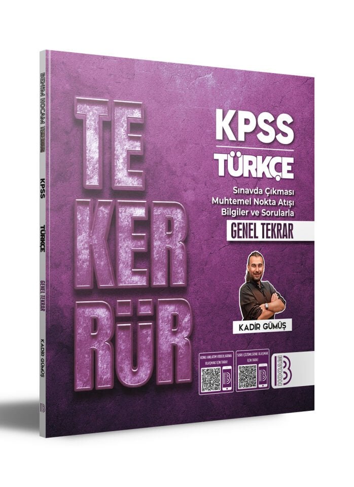 TEKERRÜR KPSS Türkçe Genel Tekrar Benim Hocam Yayınları
