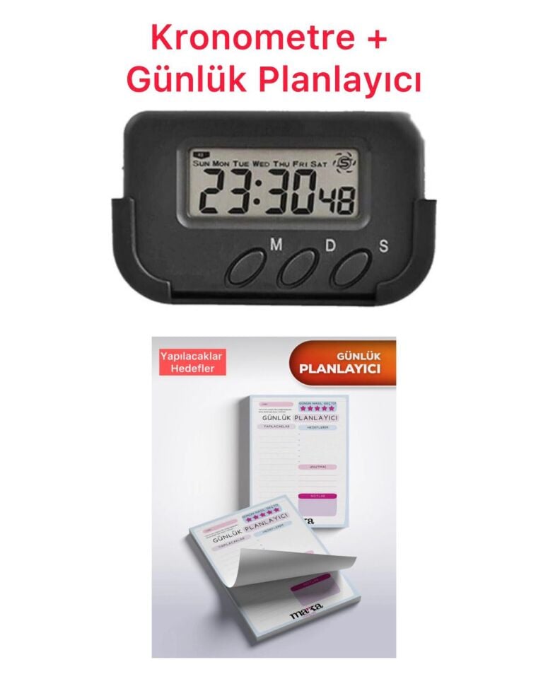 Kronometre + Günlük Planlayıcı