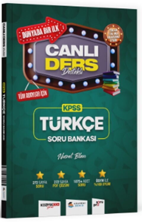 Akademi Denizi KPSS Türkçe Canlı Ders Destekli Soru Bankası