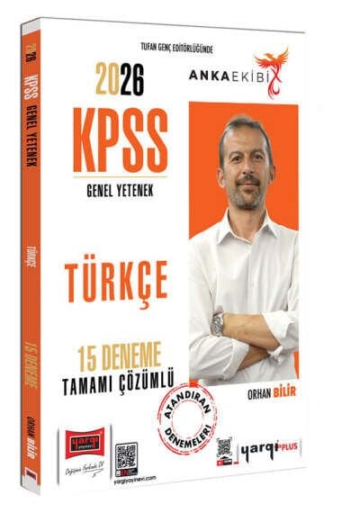 Yargı Yayınları 2026 KPSS Genel Yetenek Anka Ekibi Tamamı Çözümlü Türkçe 15 Deneme