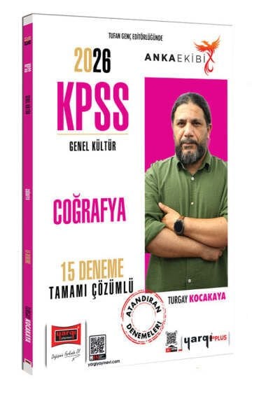 Yargı Yayınları 2026 KPSS Genel Kültür Anka Ekibi Tamamı Çözümlü Coğrafya 15 Deneme