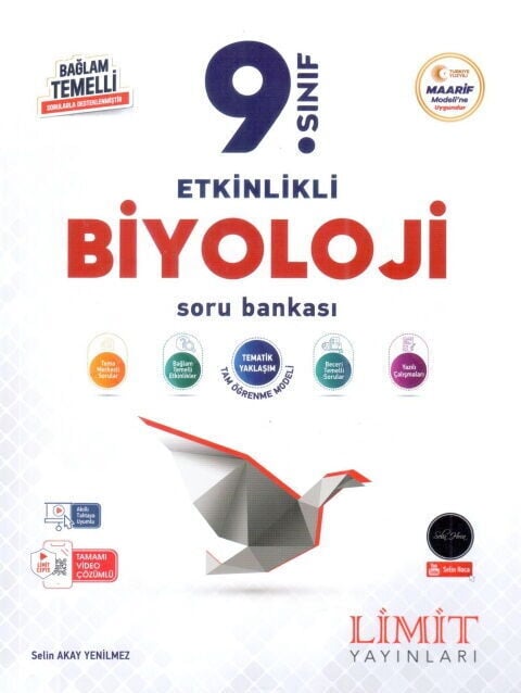 Limit Yayınları 9. Sınıf Biyoloji Etkinlikli Maarif Soru Bankası