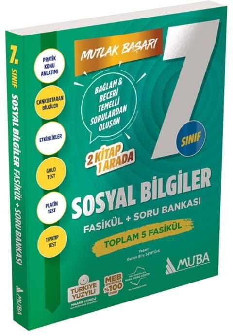 Muba Yayınları 7. Sınıf Sosyal Bilgiler Fasikül ve Soru Bankası