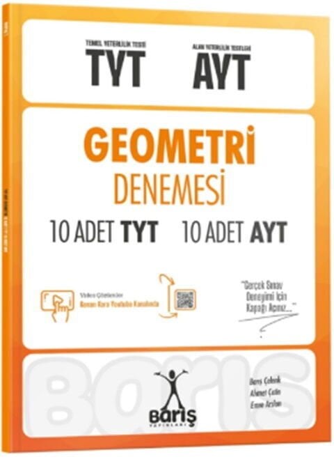 Barış Yayınları TYT AYT Geometri Denemesi 10 Adet TYT 10 Adet AYT