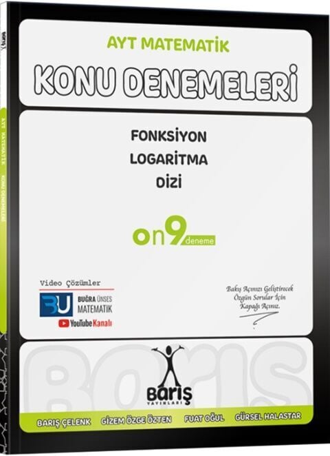 Barış Yayınları AYT Matematik Fonksiyon Logaritma Dizi Konu Denemeleri
