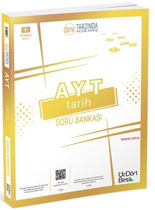 ÜçDörtBeş Yayınları AYT Tarih Soru Bankası