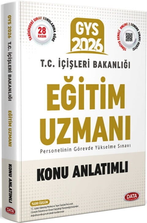 Data Yayınları 2026 GYS İçişleri Bakanlığı Eğitim Uzmanı Konu Anlatımlı