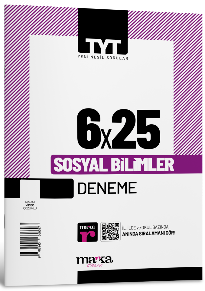 Marka Yayınları TYT Sosyal Bilimler 6x25 Deneme