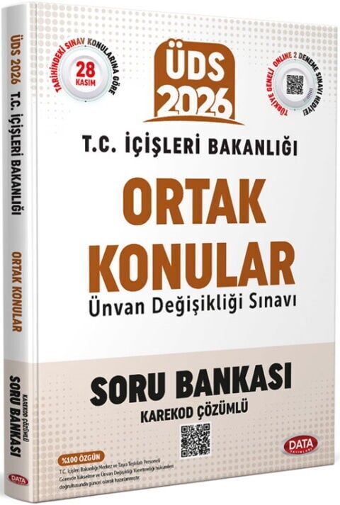 Data Yayınları 2026 ÜDS T.C. İçişleri Bakanlığı GYS Ortak Konular Soru Bankası
