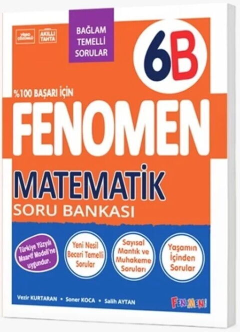 Fenomen Okul Yayınları 6. Sınıf Matematik B Fenomen Soru Bankası