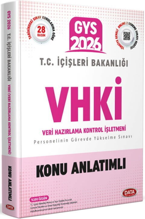 Data Yayınları 2026 GYS T.C. İçişleri Bakanlığı VHKİ Konu Anlatımlı