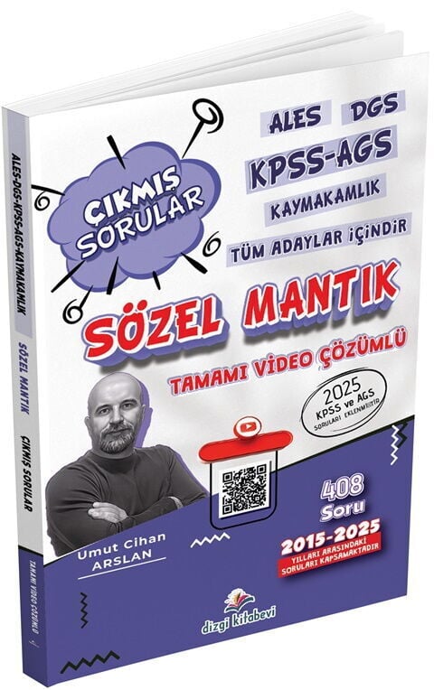 Dizgi Kitap ALES DGS KPSS AGS Kaymakamlık Tüm Adaylar İçin Sözel Mantık Tamamı Video Çözümlü Çıkmış Sorular