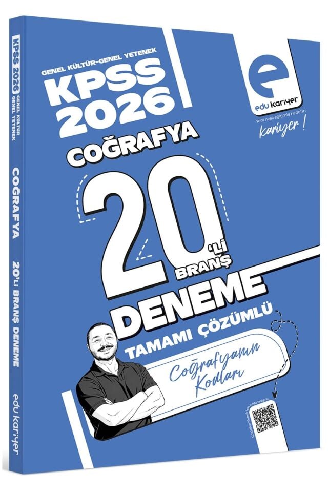 Edu Kariyer Coğrafyanın Kodları 2026 KPSS Coğrafya 20 li Branş Deneme