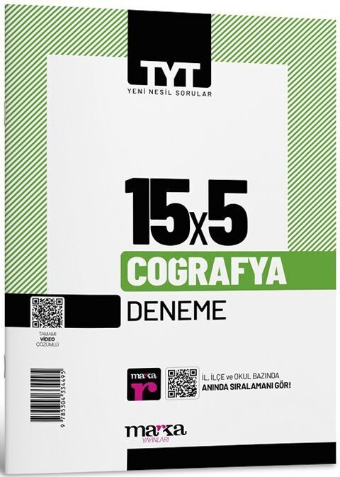 Marka Yayınları TYT Coğrafya 15x5 Deneme