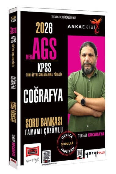 Yargı Yayınları 2026 MEB-AGS KPSS Anka Ekibi Tamamı Çözümlü Coğrafya Soru Bankası (Turgay Kocakaya)