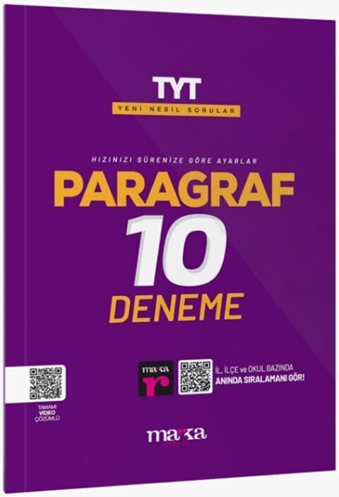 Marka Yayınları TYT Paragraf Yeni Nesil 10 Deneme