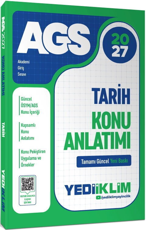 Yediiklim Yayınları 2027 MEB AGS Tarih Konu Anlatımı