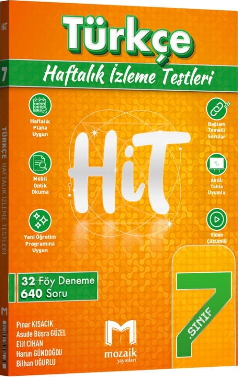 Mozaik Yayınları 7. Sınıf Türkçe HİT 32 Deneme