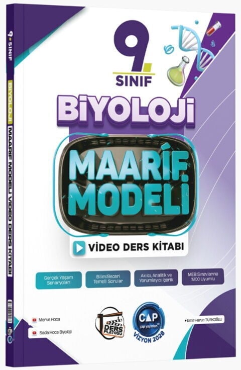 Çap Yayınları 9. Sınıf Biyoloji Maarif Video Ders Kitabı