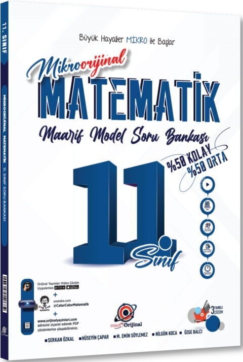 Orijinal Mikro 11. Sınıf Matematik Maarif Model Soru Bankası
