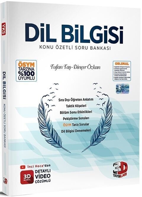 3D Yayınları Dil Bilgisi Soru Bankası