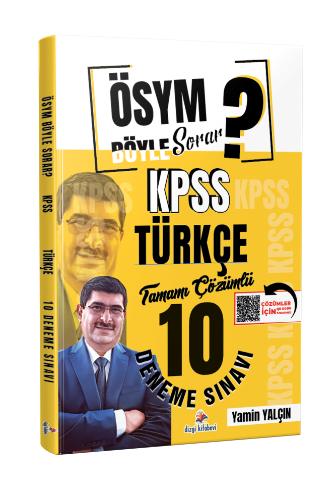 Dizgi Kitap ÖSYM Böyle Sorar 2026 KPSS Türkçe Tamamı PDF Çözümlü 10 Deneme Sınavı Yamin Yalçın