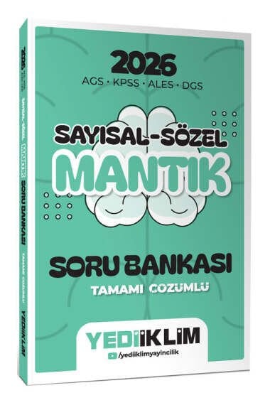 Yediiklim Yayınları 2026 AGS KPSS ALES DGS Sayısal Sözel Mantık Tamamı Çözümlü Soru Bankası