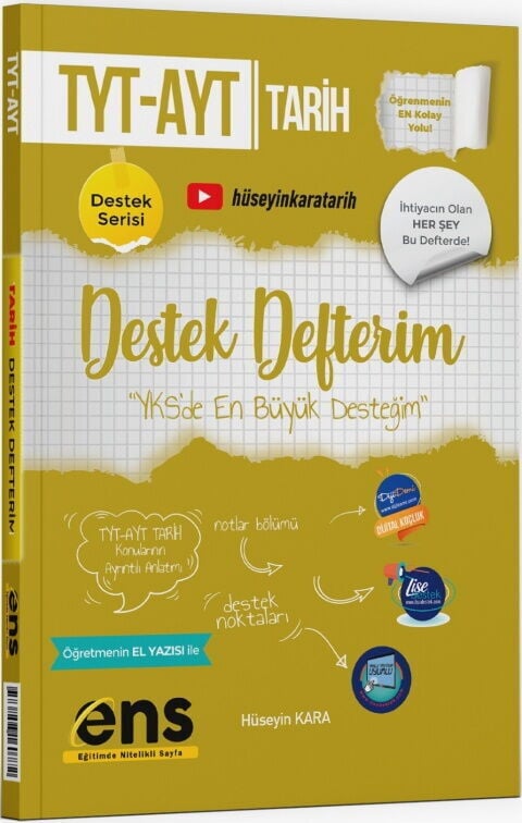 ENS Yayıncılık TYT AYT Tarih Destek Defterim