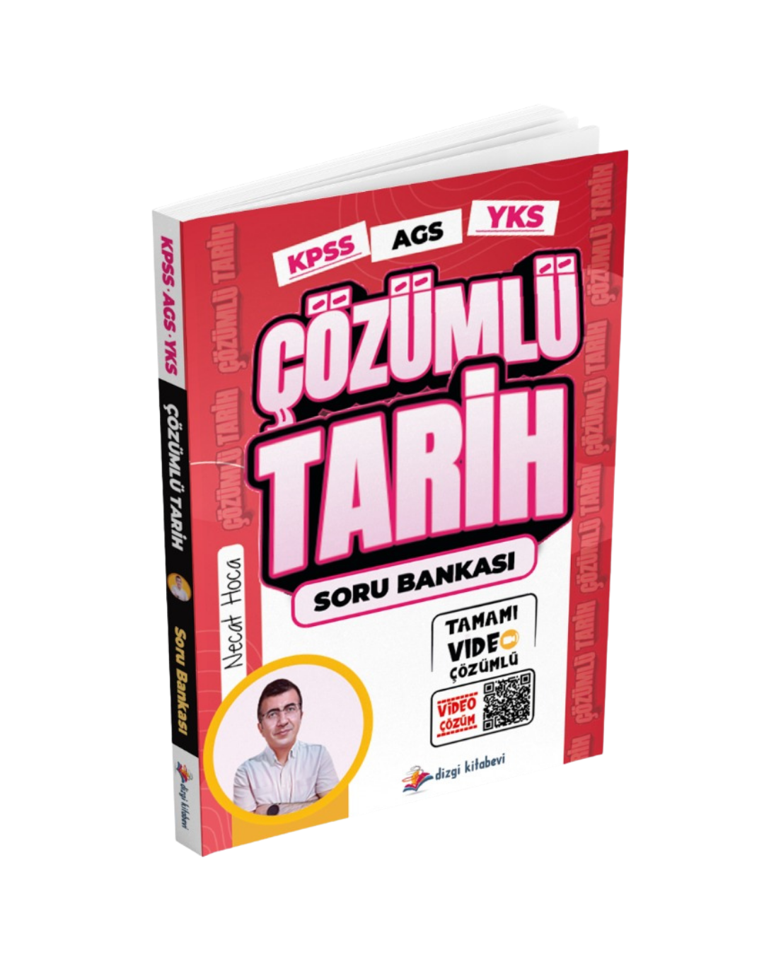 Dizgi Kitap KPSS MEB AGS YKS E-KPSS Tamamı Video Çözümlü Tarih Soru Bankası Necat Hoca