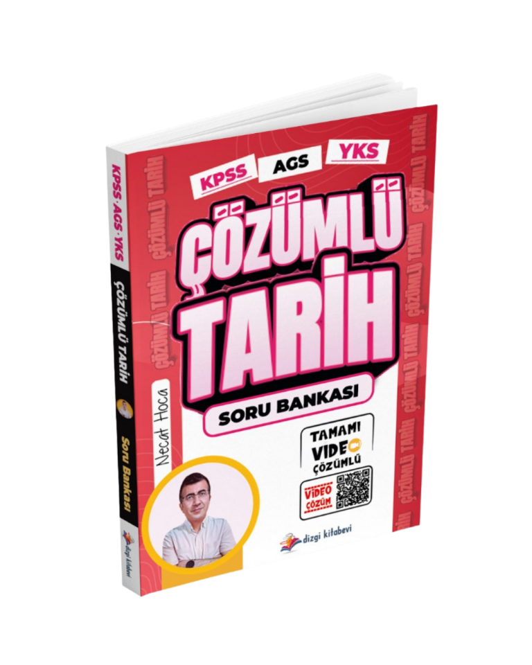 Dizgi Kitap KPSS MEB AGS YKS E-KPSS Tamamı Video Çözümlü Tarih Soru Bankası Necat Hoca
