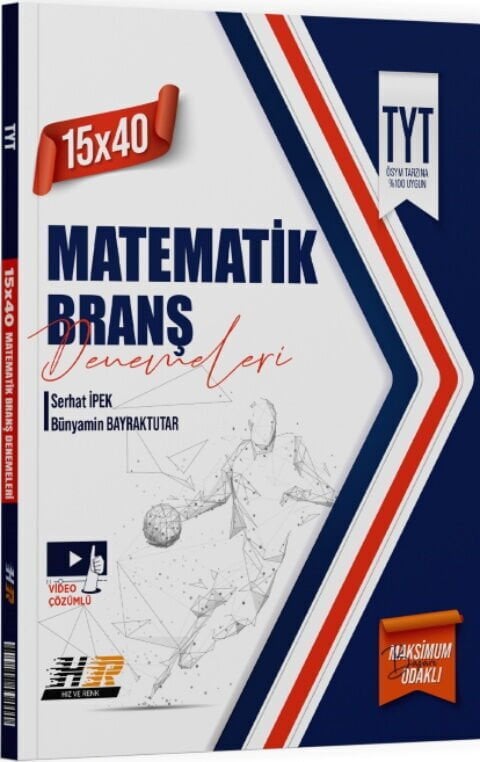 Hız ve Renk Yayınları TYT Matematik 15 x 40 Denemeleri