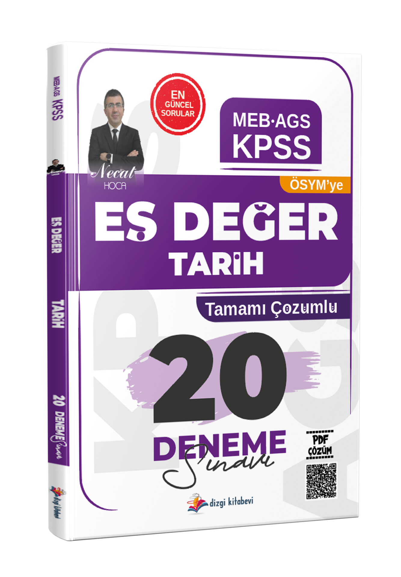 Dizgi Kitap 2026 KPSS MEB AGS ÖSYM'YE Eş Değer Tarih Tamamı PDF Çözümlü 20 Deneme Sınavı Necat Hoca