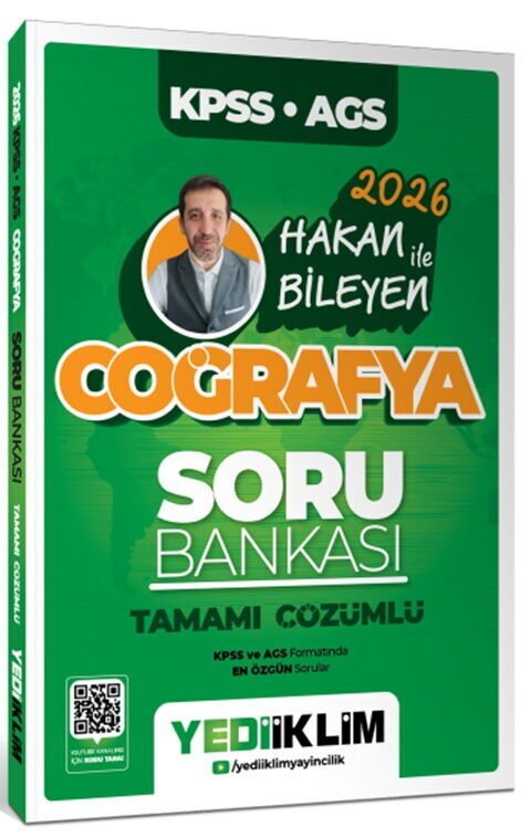Yediiklim 2026 KPSS AGS Coğrafya Tamamı Çözümlü Soru Bankası