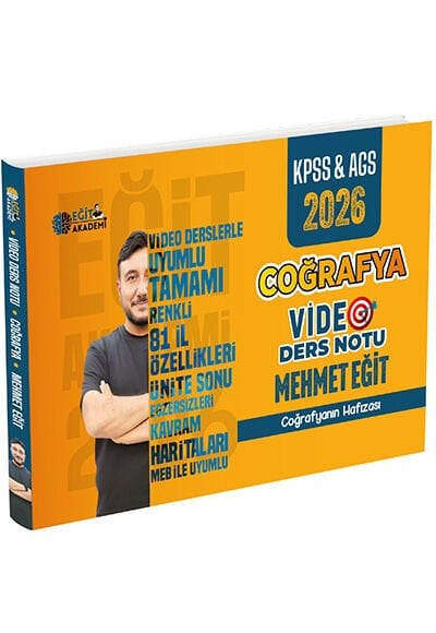 2026 MEB AGS KPSS Coğrafya Video Ders Notları Mehmet Eğit