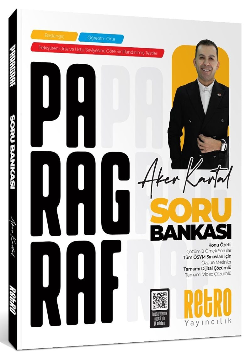 2026 Aker Kartal Tüm Adaylar için Paragraf Soru Bankası Retro Yayıncılık