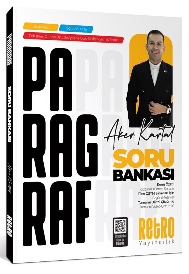 2026 Aker Kartal Tüm Adaylar için Paragraf Soru Bankası Retro Yayıncılık