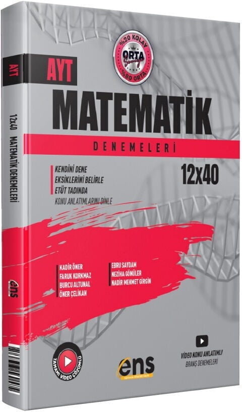 ENS Yayınları AYT Matematik 12 x 40 Denemeleri