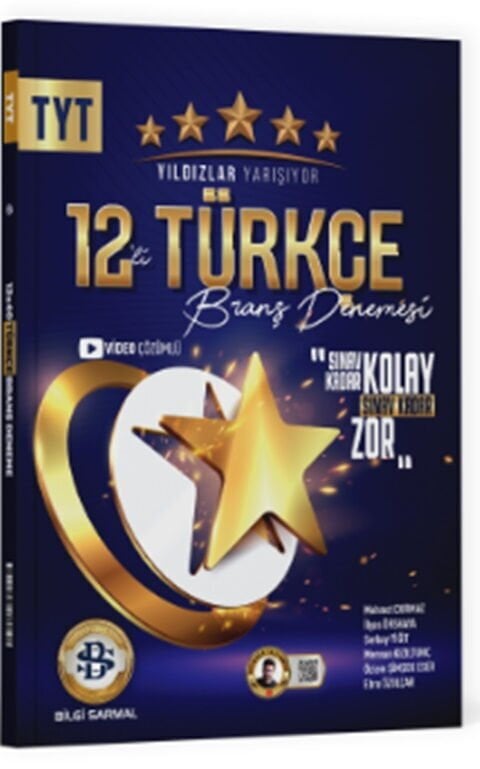 Yıldızlar Yarışıyor Yayınları TYT Türkçe 12 li Branş Denemesi